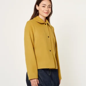 Saco Alpaca 82 De Baby Alpaca Color Amarillo