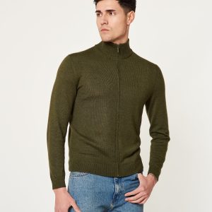Cárdigan Alpaca 102 De Baby Alpaca Color Verde