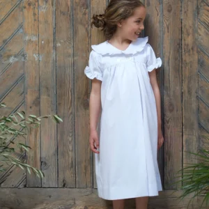 Bata niña piqué