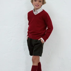 Jersey niño de pico Guinda
