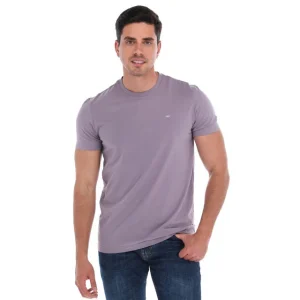 T-shirt Hombre Color Lila Manga Corta