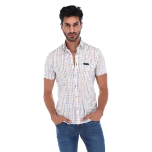 Camisa Cuadros Multicolor Hombre