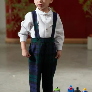Pantalón largo tirantes Tartan escocés